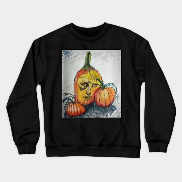 Pumpkin Crewneck Sweatshirt by teenamarie23art